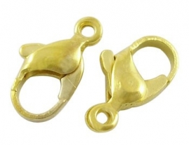 karabijn sluiting 16 mm goudkleur