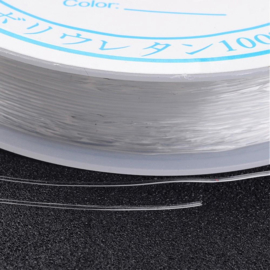 elastisch transparant nylondraad 0,4 mm