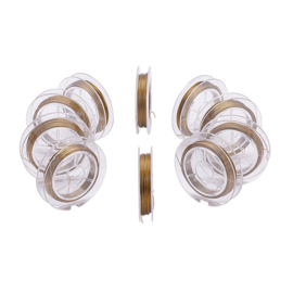 gecoat metaaldraad goudkleur (rol 10 mtr)