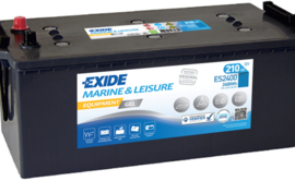 Deep Cycle Gel Accu 12V 210Ah +L,  Exide ES2400 / 518x279x240/240