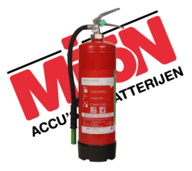 Brandblusser schuim brandklasse ABF 6 liter FLUOR/PFAS VRIJ