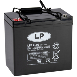 LP VRLA AGM Accu 12V 55h LP12-60 / 229x138x211/216mm