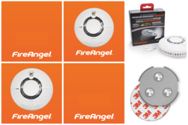 FireAngel koppelbare Rookmelder met Wisafe2 WST-630 / 2-pack + magneetbevestigingen