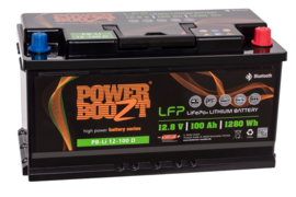 Powerboozt Lithium huishoudaccu 12.8V 100 Ah 1280Wh met Bluetooth BP-Li 12-100 D