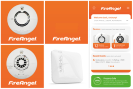 Fireangel SMART HOME SET - koppelbare Rookmelder 3-pack + Gateway + Hittemelder Connect App IOS en Android