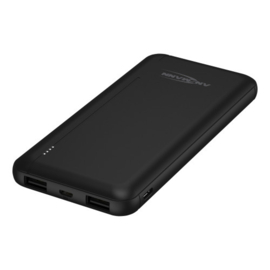 Ansmann Powerbank BP212 met 10.000 mAh capaciteit, indicator, dubbele USB-uitgang, Micro USB oplaadpoort