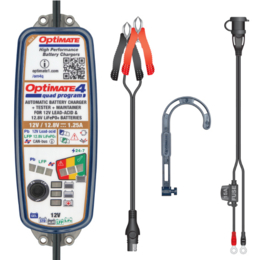 OptiMate 4 Quad Program TM630 acculader 12V / 12,8V 1,25A TM630 Gold