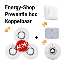 FireAngel SMART HOME SET - koppelbare Rookmelder 3-pack + Gateway + CO-melder + Hittemelder Connect App IOS en Android