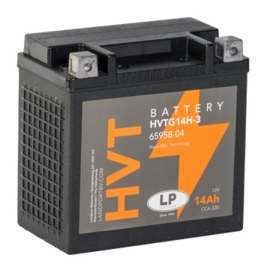 LP HVTG14H-3 GEL Motor Accu 12V 14Ah 220CCA EN GEL +R 149x87x144mm