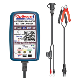 OptiMate 1 VoltMatic druppellader 6V/12V 0,6A TM400a Bronze