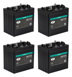 Set 4x LP Deep Cycle Accu LP 105 6V 225Ah (20hr) 260x180x279,5mm LP105 / mei 2026