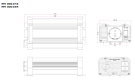 Xenteq PPI 300-224 zuiverse sinus / omvormer 24V 300W