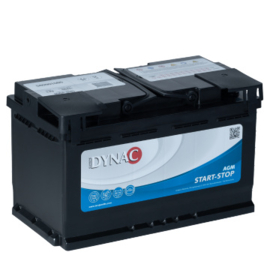Dynac AGM Start Stop Auto Accu 12V 80Ah 800CCA +R type M58090 / 314x174x190mm