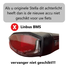 Stella type 3 Fietsaccu / EBT360-145S3SAA - 36V 15Ah - 540Wh compatible met canbus variant
