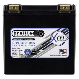Braille XC10.0-500L Superieure Motorsport Lithium Accu 12,8V 10Ah 128Wh ﻿+R LiFePO4 150x88x145mm