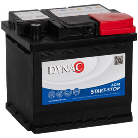 Dynac AGM Start Stop Auto Accu 12V 50Ah 540CCA +R type M55090 / 208x174x190mm