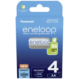 Oplaadbare Panasonic Eneloop AA Batterij 2000mAh 1,2V blister 4 stuks