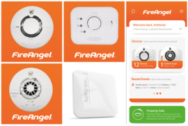 FireAngel SMART HOME SET - koppelbare Rookmelder 3-pack + Gateway + CO-melder + Hittemelder Connect App IOS en Android