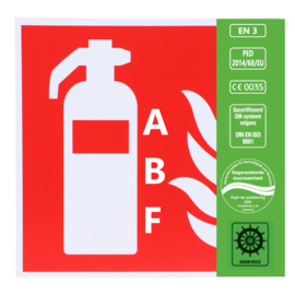 Brandblusser schuim brandklasse ABF 9 liter