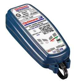 OptiMate 3 12V 0,8A druppellader TM430 Silver