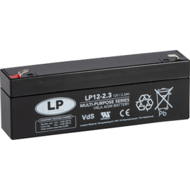 LP VRLA AGM Accu 12V 2,3Ah VDS LP12-2.3 / 178x35x60/66mm