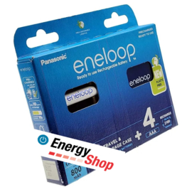 Pansonic Eneloop AAA Batterij 800mAh 1,2V Blister 4 stuks met doosje