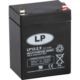 LP VRLA AGM Accu 12V 2,9 Ah LP12-2.9 / 79x56x99/105mm