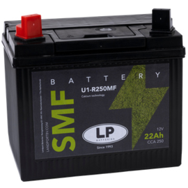 U1R-250MF 12V 22Ah Grasmaaier Accu +R 196x132x159/185mm langeren levertijd ga naar U1R-300MF