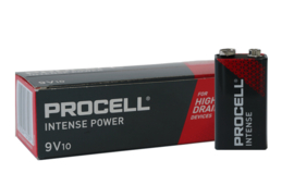 Duracell Procell Alkaline Intense Power LR61 9 Volt batterijen MN1606 9V 10 st. (Box)