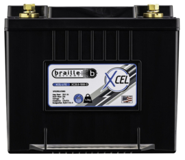 Braille XC20.0-1000-3 Superieure Motorsport Lithium Accu 12,8V 20h 256Wh ﻿+R LiFePO4 239x173x203mm