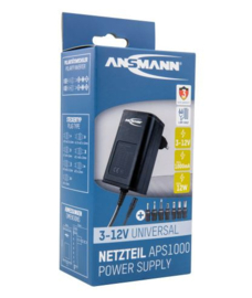 Ansmann Universele netadapter / voeding APS 1000