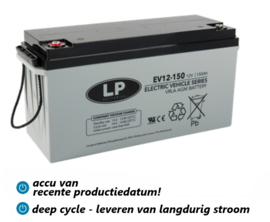 LP Cyclische AGM Deep Cycle Accu 12V 150Ah +L, T11, EV12-150/EV12150  483x170x241
