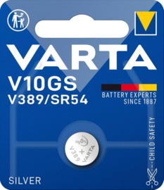 Varta V10GS Zilveroxide knoopcel batterij 1,5 volt