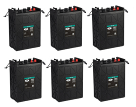 6x LP L16 Deep cycle accu 6 volt 420Ah | 296 x 176 x 425 mm