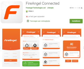 Fireangel SMART HOME SET - koppelbare Rookmelder 3-pack + Gateway + Hittemelder Connect App IOS en Android