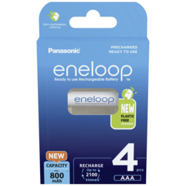 Pansonic Eneloop AAA Batterij 800mAh 1,2V Blister 4 stuks