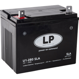 U1-280 SLA 12V 24Ah Grasmaaier Accu +L 197x130x159/170mm