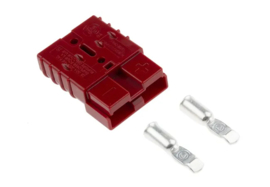 Anderson SB50 connector rood met contacten voor AWG12-10 ~6mm²
