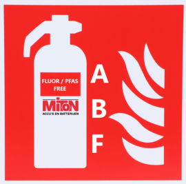 Brandblusser schuim brandklasse ABF 9 liter FLUOR/PFAS VRIJ