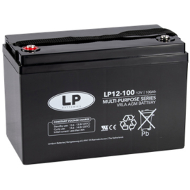 LP VRLA AGM Accu 12V 100h LP12-100 / 325x172x215/220mm