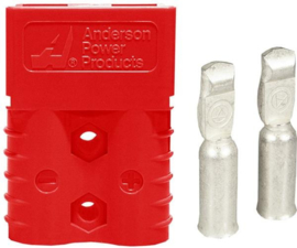 Anderson SB120 connector rood met contacten voor AWG6 ~16mm²