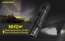 NiteCore MH12 V2 oplaadbare zaklamp 1200 lumen