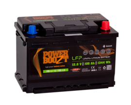 Powerboozt Lithium Accu 12.8V 105 Ah 1344Wh met Bluetooth BP-Li 12-105LT / 278x175x190mm