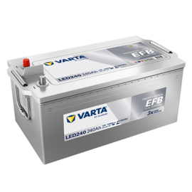 Varta  Dual Purpose EFB Accu 12V 240Ah (20hr) +L LED240 / 518x276x242mm
