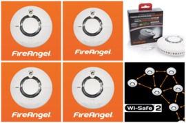 FireAngel koppelbare Rookmelder met Wisafe2 WST-630 / 4-pack