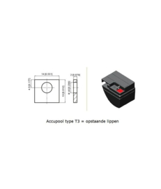 UPS LP VRLA AGM Accu 12V 18Ah VDS LP12-18 / 182x77x168mm