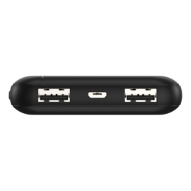 Ansmann Powerbank BP212 met 10.000 mAh capaciteit, indicator, dubbele USB-uitgang, Micro USB oplaadpoort