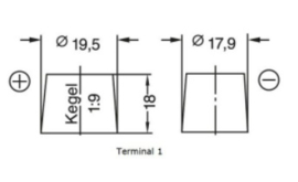 Dynac 31DC Semi Tractie Accu 12V 105Ah (20hr) Dubbele Polen 330x172x217mm (tbv mover / recreatie boot of camper)