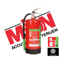 Brandblusser schuim brandklasse ABF 9 liter MED