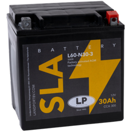 LP L60-N30-3 Motor Accu 12V 30Ah +R 179x125x166mm